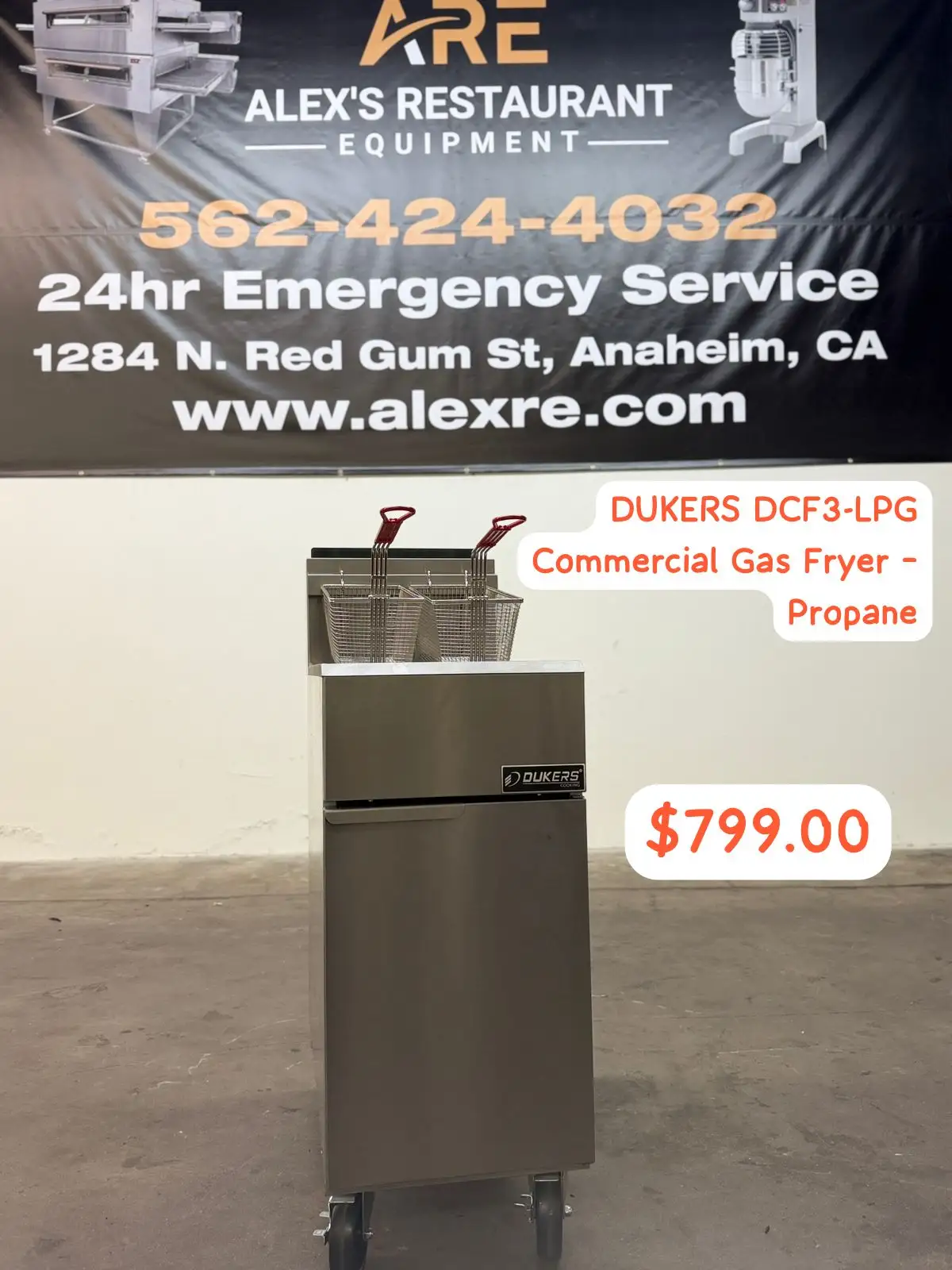 DUKERS DCF3-LPG Commercial Gas Fryer - Image 4