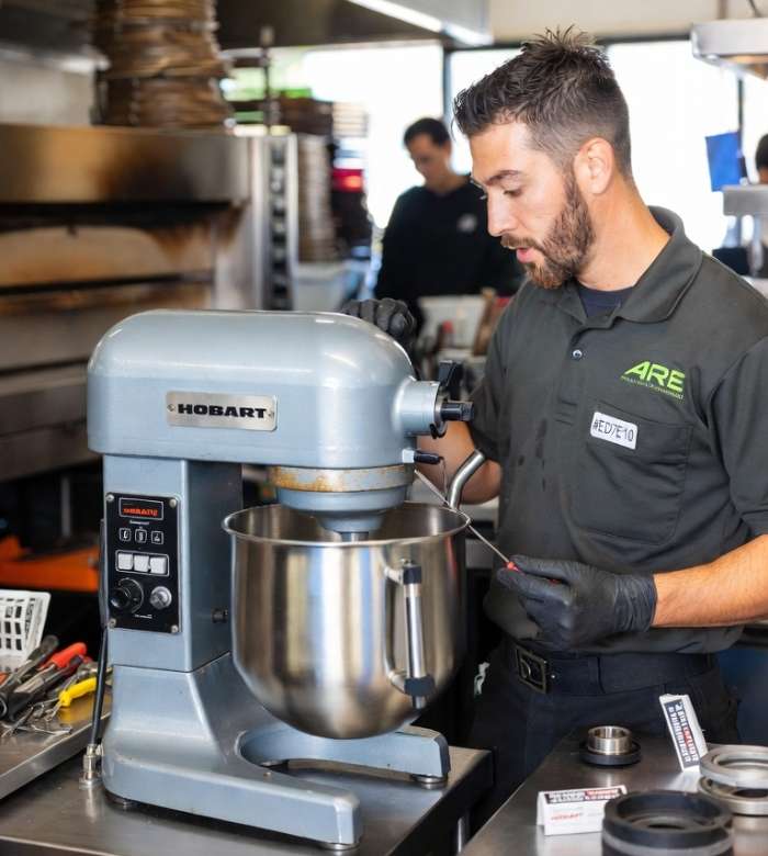 Technician Repairing Equipment Repair Services